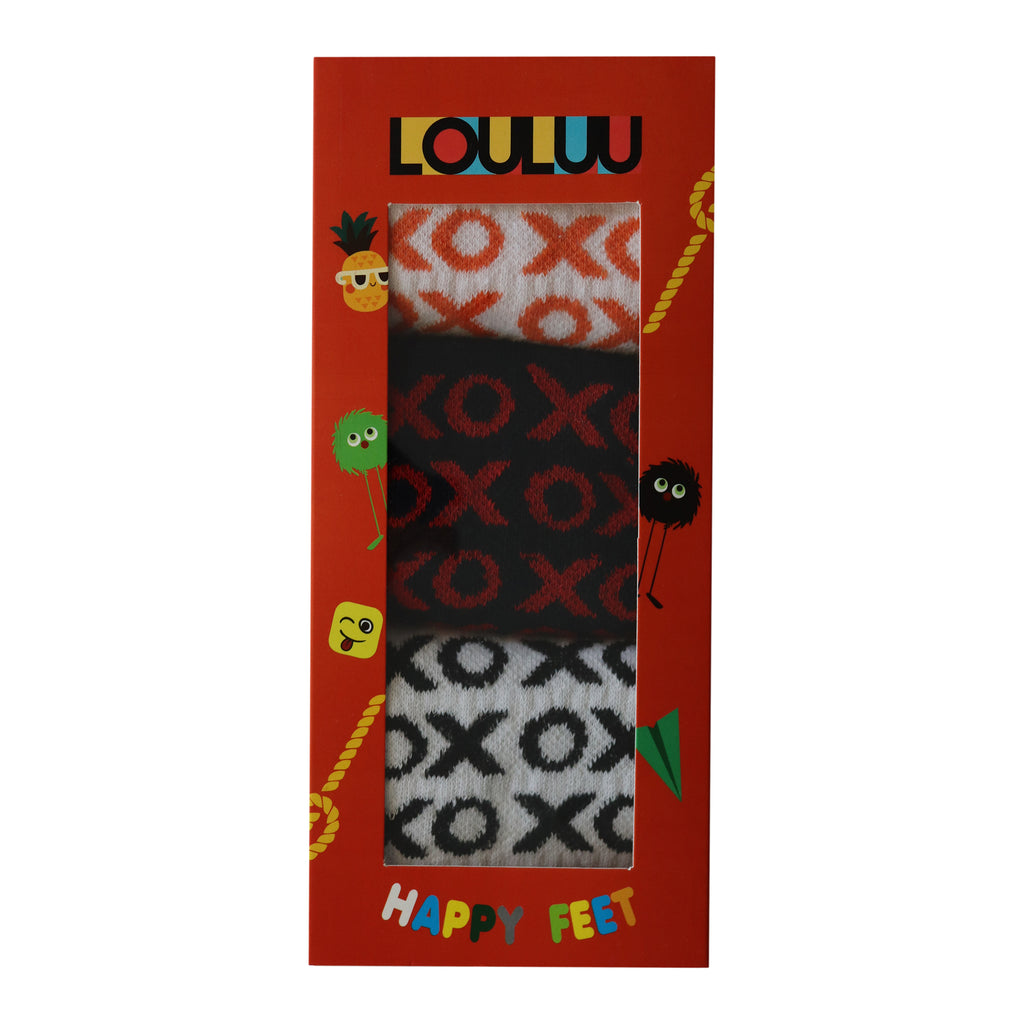 Women XOX Design Tennis Ankle Socks Louluu