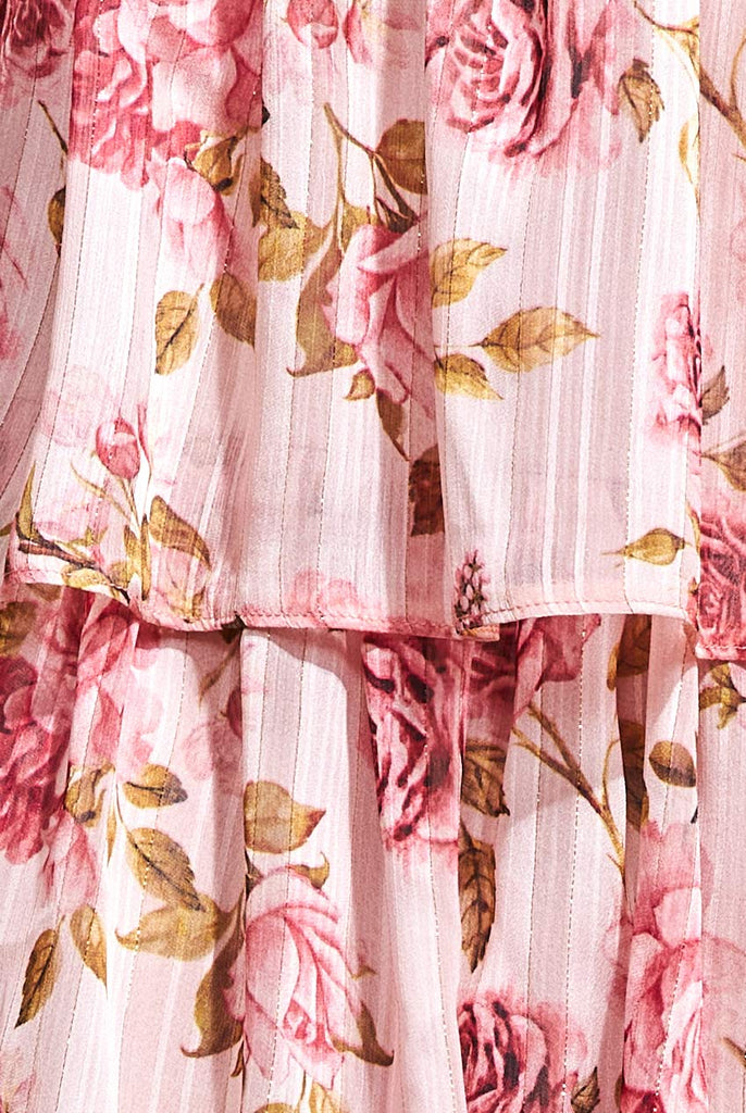 MULTI LAYERED CHIFFON MAXI DRESS Goddiva