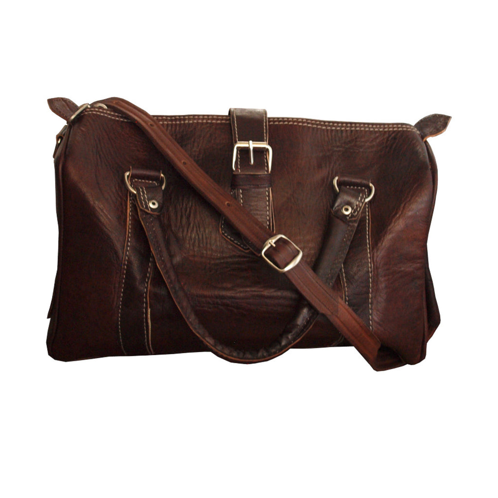 The Rabat Bowling Bag In Tan Berber Leather