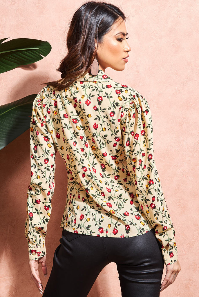 Floral Print Shirt Goddiva