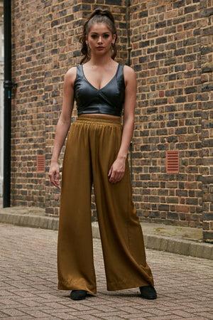 Lux Wide Leg Trousers Double Second