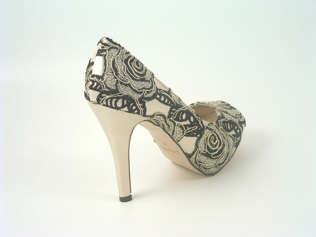 Sabatine MSM 215 Coco Peep Toe Platform Shoes Glitz Shoes