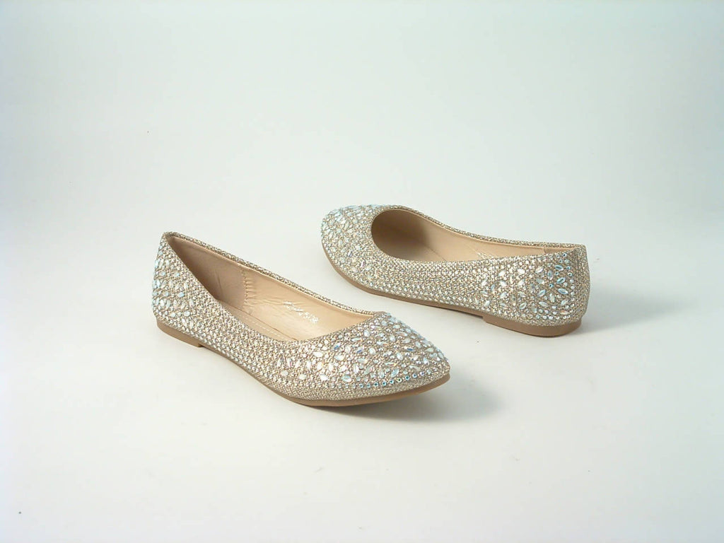 Glitz Shoes Divine Diamante Flat Ballerina Shoes Glitz Shoes