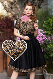 Dolly And Dotty 1950s Inspired Swing Dress In Leopard Print