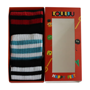 Louluu Women 3Stripe Tennis Socks I 3 Pairs per Pack Louluu