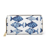 Bynelo Tie Dye Fish Print Zipper Wallet