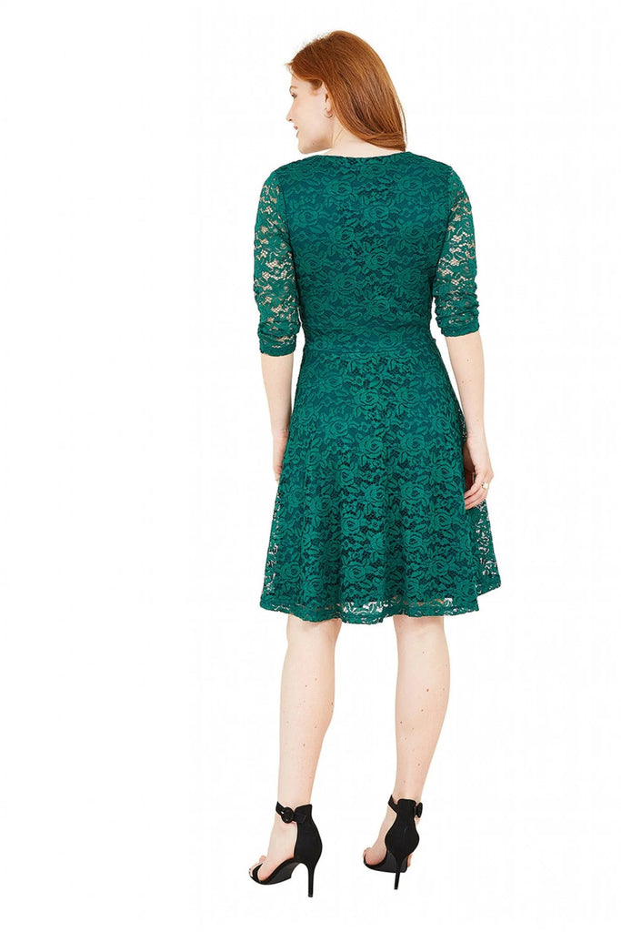 mela london lace dress MELA LONDON Lace Wrap Dress for Women