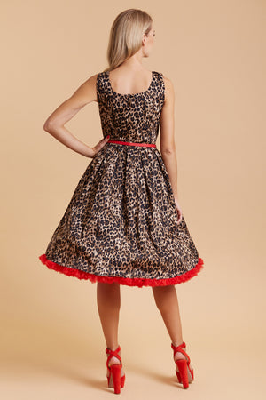Amanda Leopard Print Swing Dress Pack Dolly and Dotty