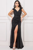 Goddiva Bardot Sequin Pleated Maxi Dress