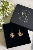 Wisteria London Este Gold Moon And Star Earrings