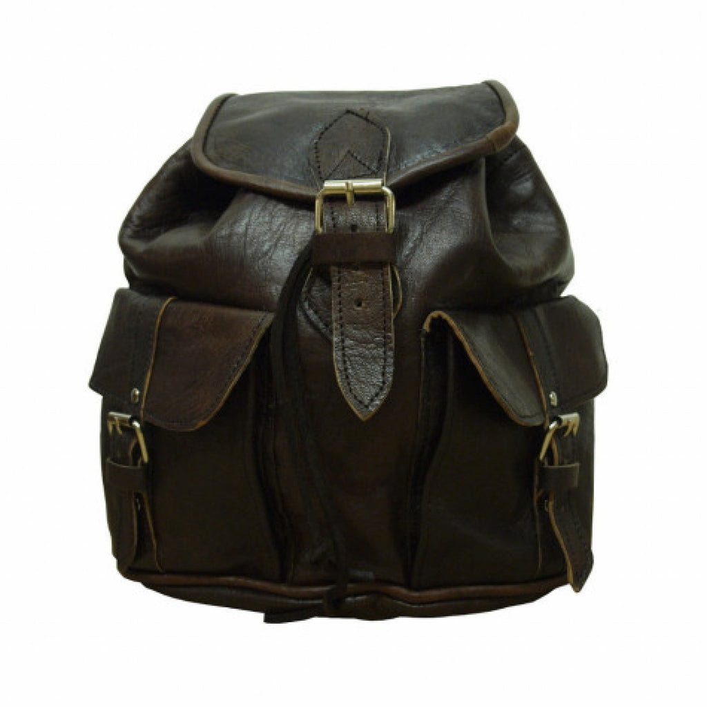 Small Leather Rucksack Berber Leather