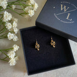 Wisteria London Orion Black Planet And Star Earrings
