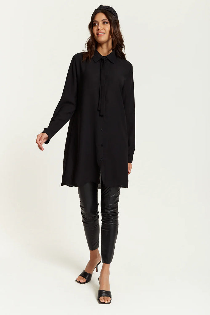 3/4 Sleeves V Neck Layered Relaxed Fit Top Hoxton Gal