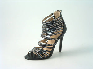 Glitz Shoes Divine Multi Diamante Strap Cage Sandal Glitz Shoes