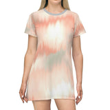 Bynelo Tie Dye Mud Colour Print T-shirt Dress