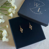 Wisteria London Orion Navy Planet And Star Earrings