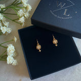 Wisteria London Orion Clear Planet And Star Earrings