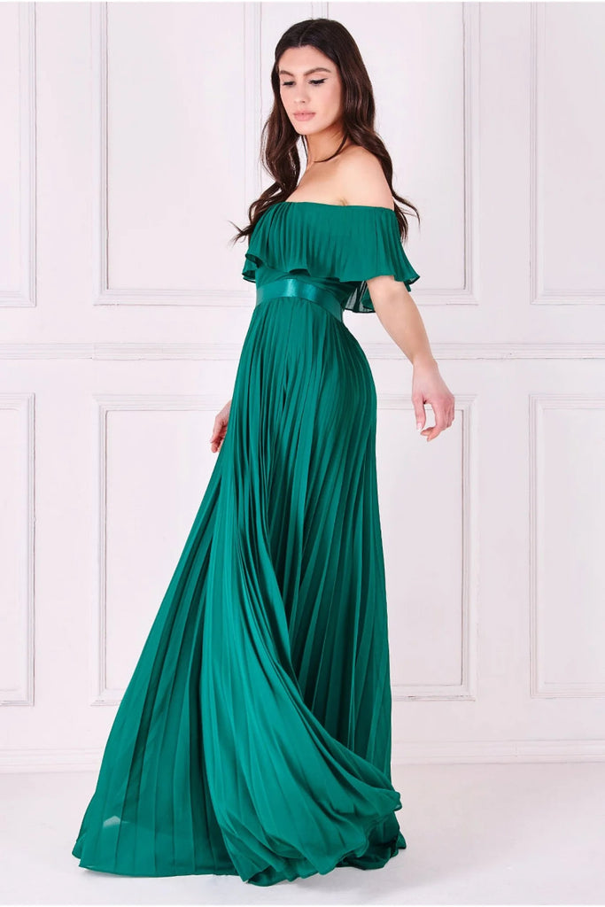 goddiva off shoulder dress Goddiva Off The Shoulder Deep Plunge Velvet Maxi Dress