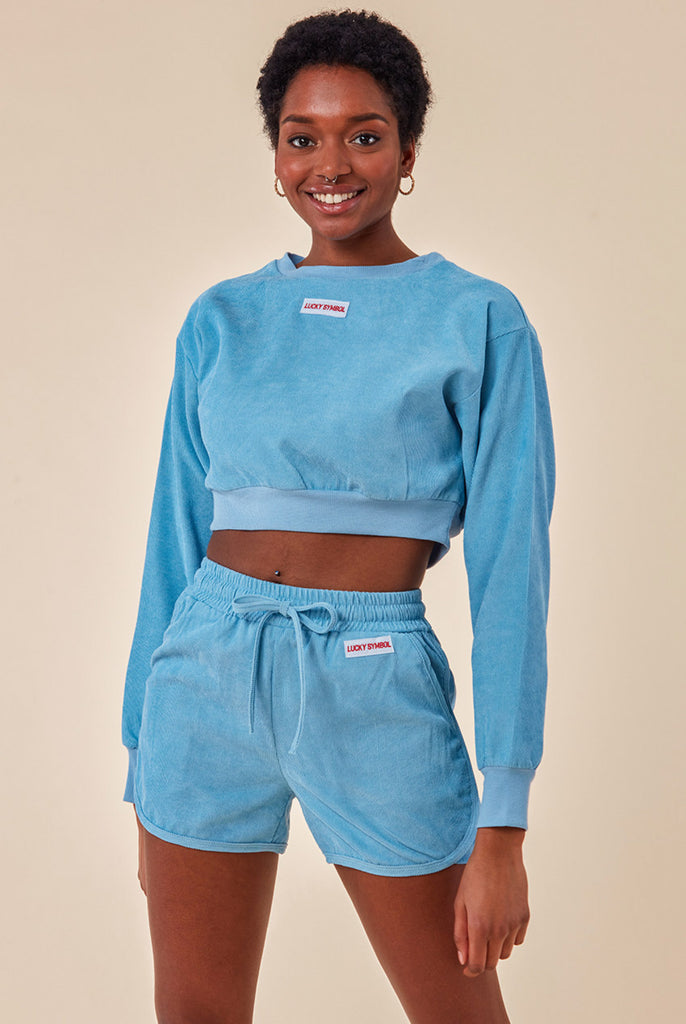 Cosmochic Oversized Cropped Jumper & Short Two Piece Set Cosmochic