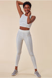 Cosmochic High Neck Crop Top With Leggings Lounge Set