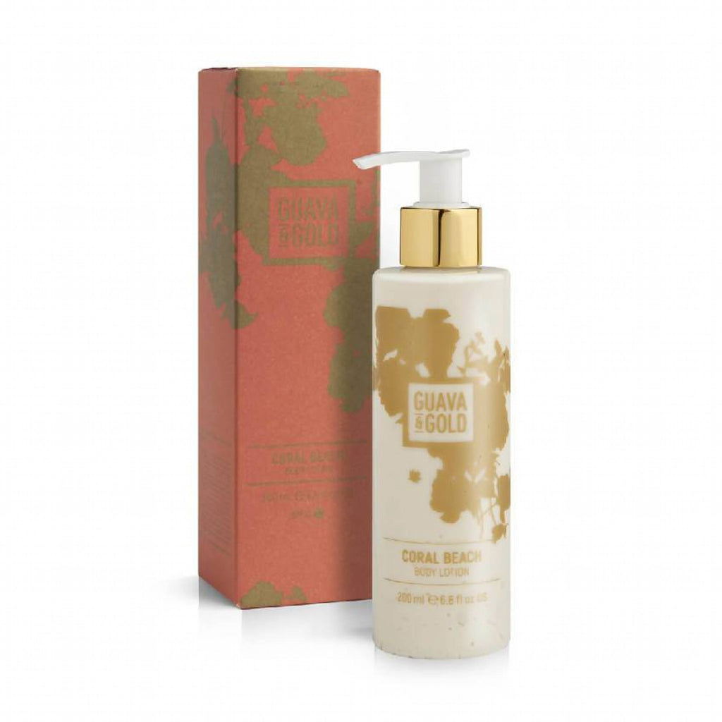 Guava And Gold Coral Beach Body Lotion Guava And Gold