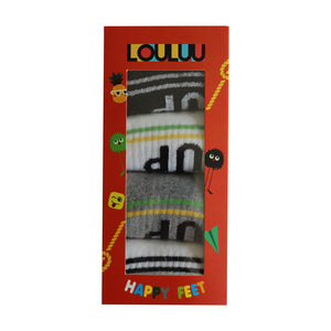 Louluu Women UP Design Tennis Ankle Socks I 4 packs Louluu