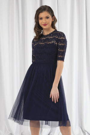 Lace Dress With Tulle Skirt Double Second