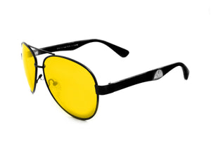 East Village Metal Frame 'caine' Aviator Sunglasses In Matt Black East Village