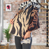 Fashion Tight Shantuq Zebra Patterned Shawls