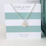 Coral And Mint Birdy Necklace