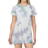 Bynelo Tie Dye Grey Print T-shirt Dress