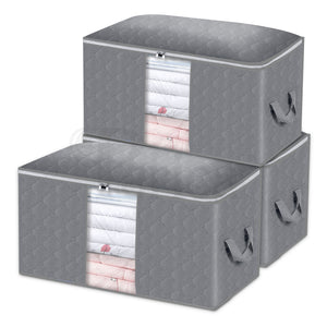 3 Pack Storage Organiser - JNST24GRY-PK3 Periea
