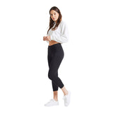 Fashion Tight Black Classic High Waisted Cropped Leggings